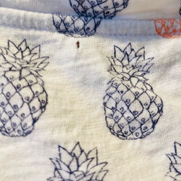 Talbots Sequin Pineapple 🍍 Short Sleeve T-Shirt - Picture 3 of 8